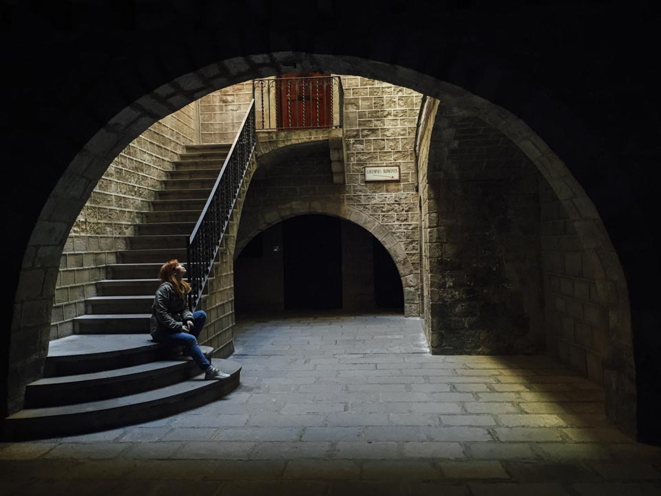  A glimpse of light in the Gothic Quarter. Captured by Roberta 